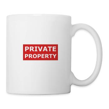 Private property - Mug - white - Right
