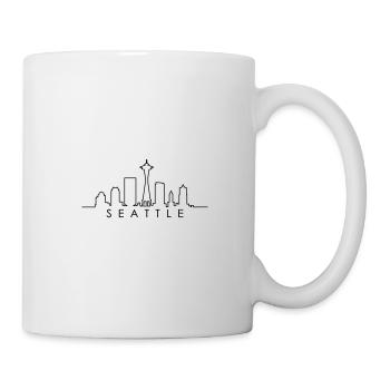 SEATTLE Washington États-Unis Skyline Ville - Mug blanc - blanc - Droite