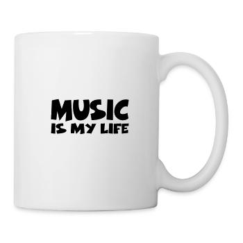 Music is my life - Tasse - Weiß - Rechts