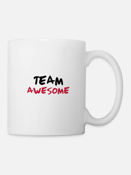 Team Awesome - Tasse - Weiß