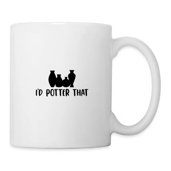 Idées cadeaux de poterie | Cours de poterie Céramique Poterie - Mug blanc - blanc - Droite