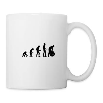 Evolution Mechaniker - KFZ - Auto - Geschenkidee - Tasse - Weiß - Rechts
