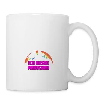 Ich hasse Menschen - Tasse - Weiß - Rechts
