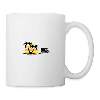 CAMPER BUS VAN Voyage Palmiers Sud - Mug blanc - blanc - Droite