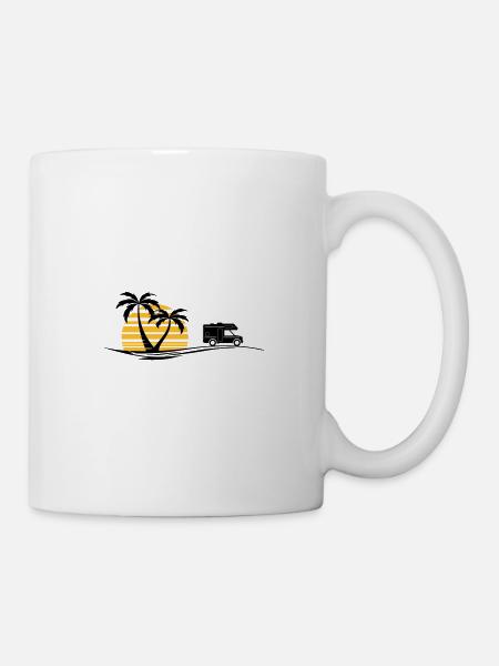 CAMPER BUS VAN Travel Palms South - Mug - white