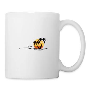 PALMEN STRAND Waves Summer Vacation - Mug - white - Right