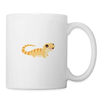 Lézard doux - Mug blanc - blanc - Droite