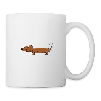 Dackel - Tasse - Weiß - Rechts
