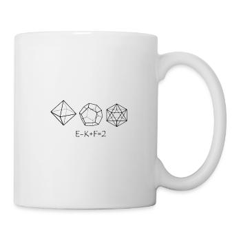 eulerischer plyedersatz (euler formel) - Tasse - Weiß - Rechts