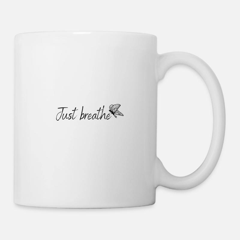 just breath - Mug - white