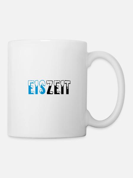 Eiszeit Schriftzug - Tasse - Weiß
