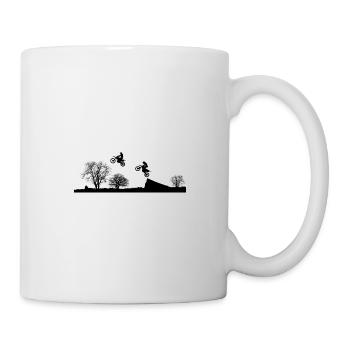 Enduro - Motocross - Mug blanc - blanc - Droite