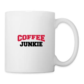 Coffee Junkie - Tasse - Weiß - Rechts