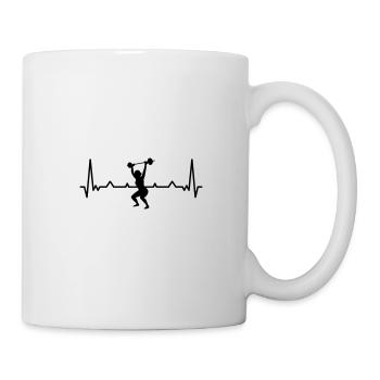 Rythme cardiaque - Mug blanc - blanc - Droite