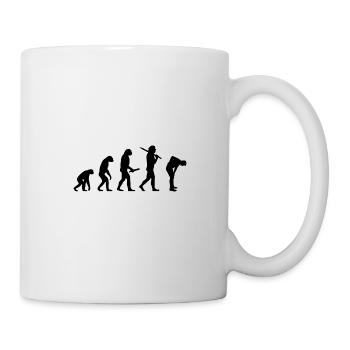 Evolution Back Pain Fun Funny IT Home Office - Mug - white - Right