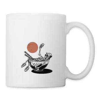Ramen-Skelett - Tasse - Weiß - Rechts
