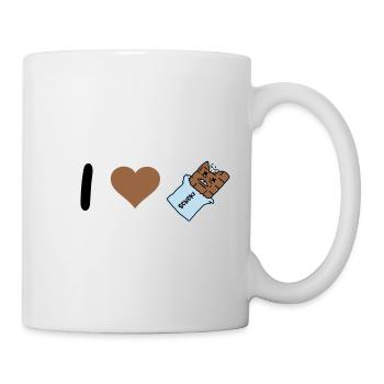 I_love_Schoki - Tasse - Weiß - Rechts