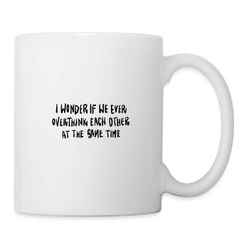 Statement lettering Overthinking - Mug - white - Right