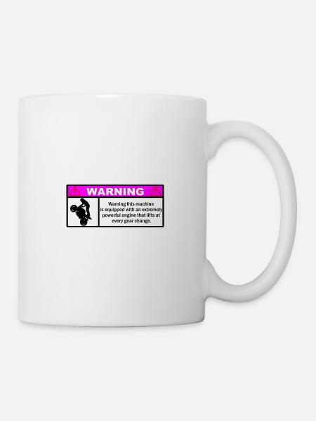 Vorsichtig - Tasse - Weiß