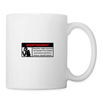 Aufkleber - Tasse - Weiß - Rechts