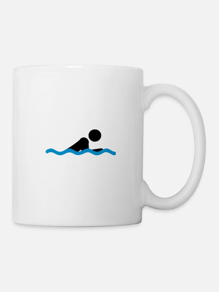 swim - Mug - white