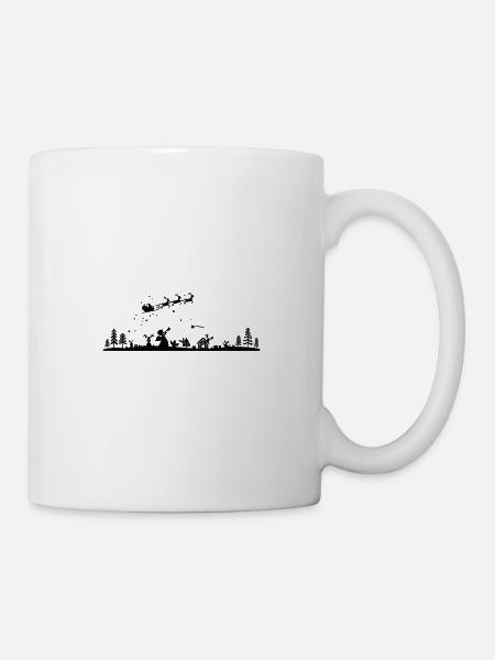 Noël - Ange Arbre Orignal cadeau neige - Mug blanc - blanc