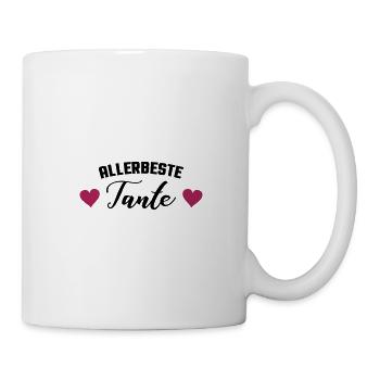 allerbeste tante - Tasse - Weiß - Rechts