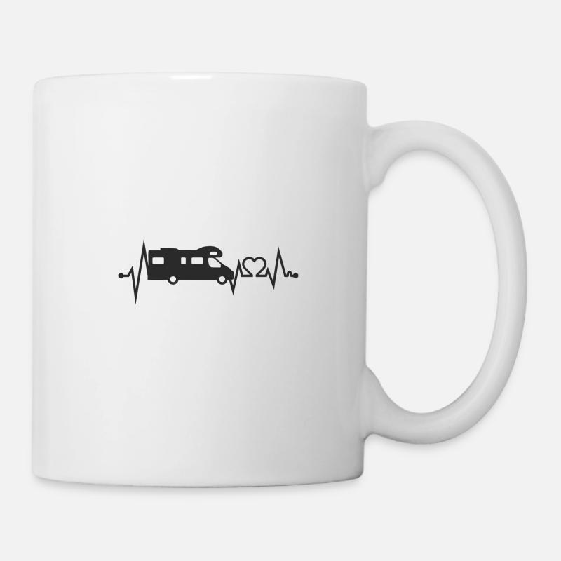 Camping-car ECG camping-car camping-car drôle - Mug blanc - blanc