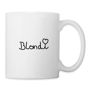 Blondi Herz Süß Freundin Bae Mädchen Girl Design - Tasse - Weiß - Rechts
