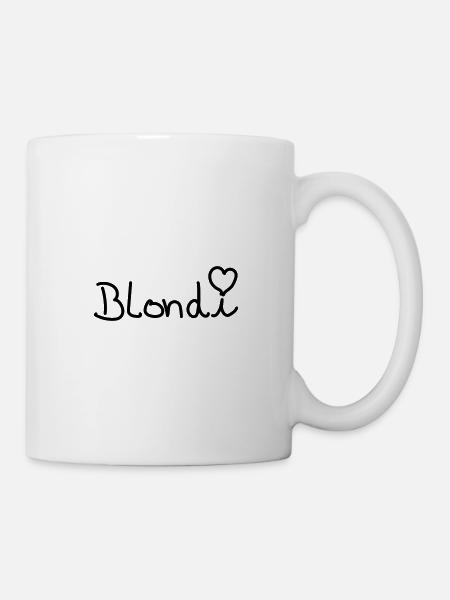 Blondi Herz Süß Freundin Bae Mädchen Girl Design - Tasse - Weiß