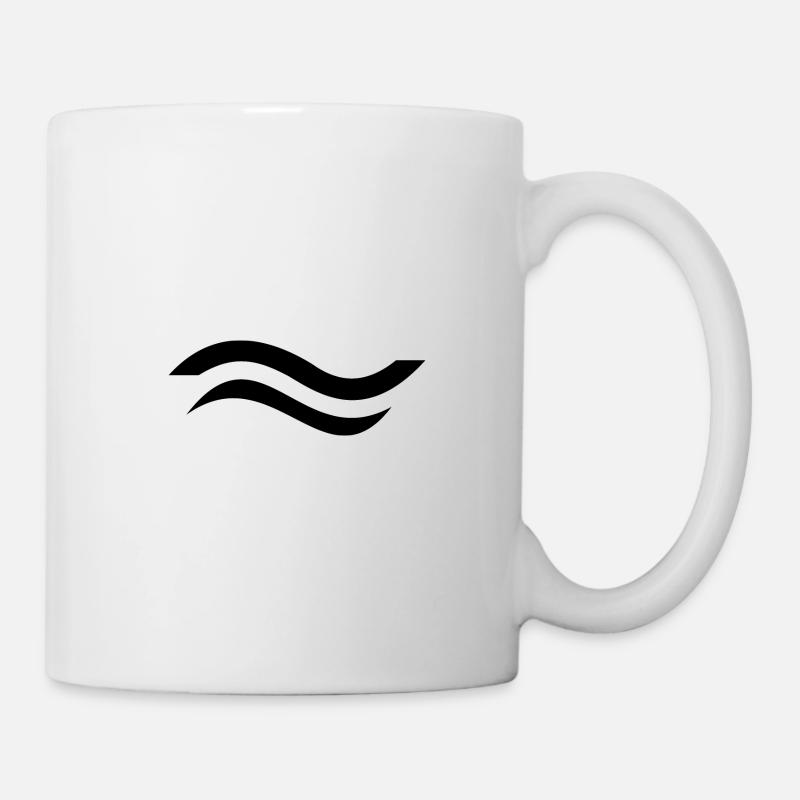 Finn Dinghy Signe de classe - Mug blanc - blanc