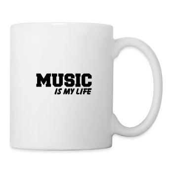 Music is my Life - Tasse - Weiß - Rechts