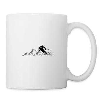 Winter - Skiers Skiing Mountains Snow - Mug - white - Right