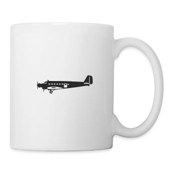 Junkers 52 Ju52 schwarz - Tasse - Weiß - Rechts