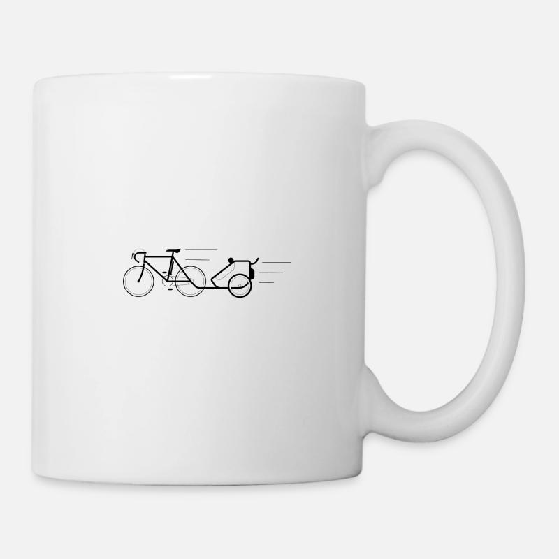 Remorque vélo de route enfant - Mug blanc - blanc
