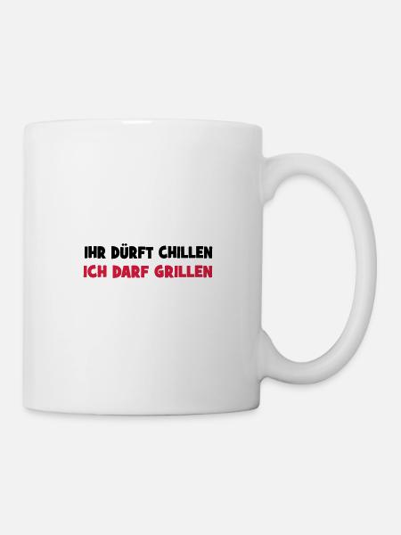 grillen - Tasse - Weiß