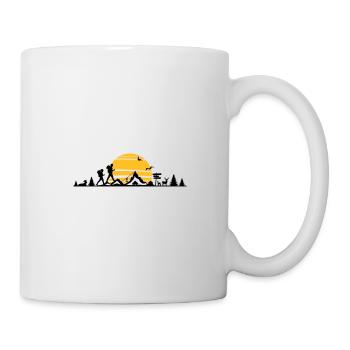 WANDERN Trees Forest Mountains Sun - Mug - white - Right