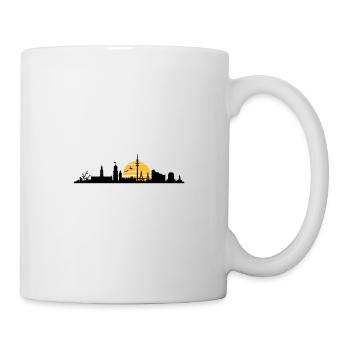 Skyline - Hamburg Hafen Altstadt - Tasse - Weiß - Rechts