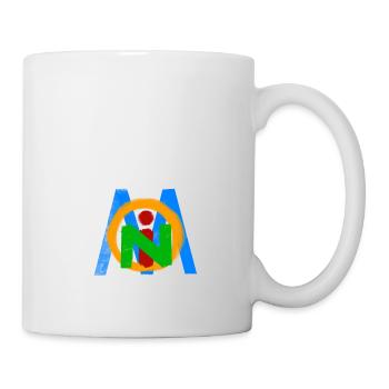 Moin extra Farbig und Bunt auf dem Punkt - Tasse - Weiß - Rechts