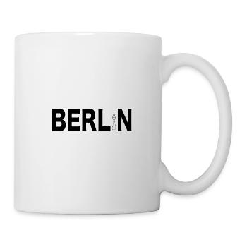 Berlin Souvenir Deutschland Geschenk Skyline - Tasse - Weiß - Rechts