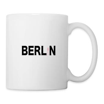 Berlin Souvenir Deutschland Geschenk Skyline - Tasse - Weiß - Rechts