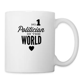 Meilleur homme politique dans le monde - Mug blanc - blanc - Droite