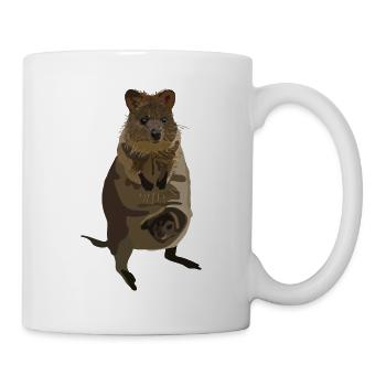Quokka - Tasse - Weiß - Rechts