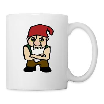 Zwerg - Tasse - Weiß - Rechts