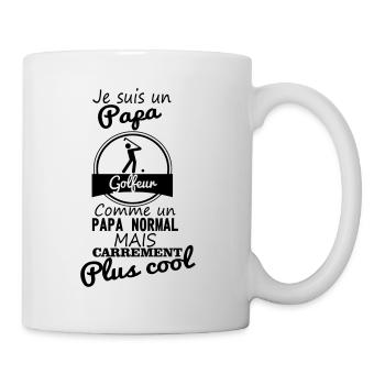 Papa Golfeur,golf - Mug blanc - blanc - Droite