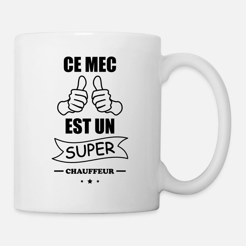 Ce mec super chauffeur,cadeau routier - Mug blanc - blanc