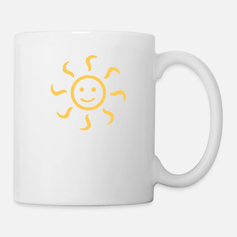 Sonne - Tasse - Weiß