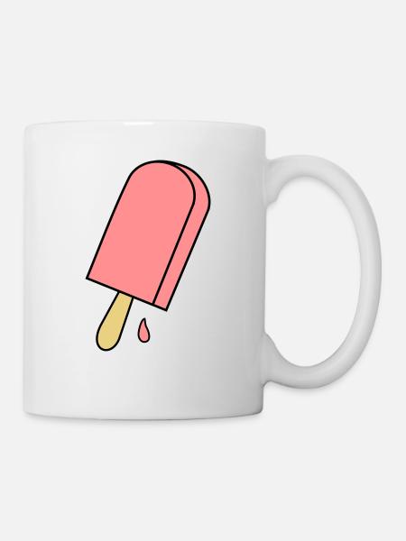 Eis - Tasse - Weiß
