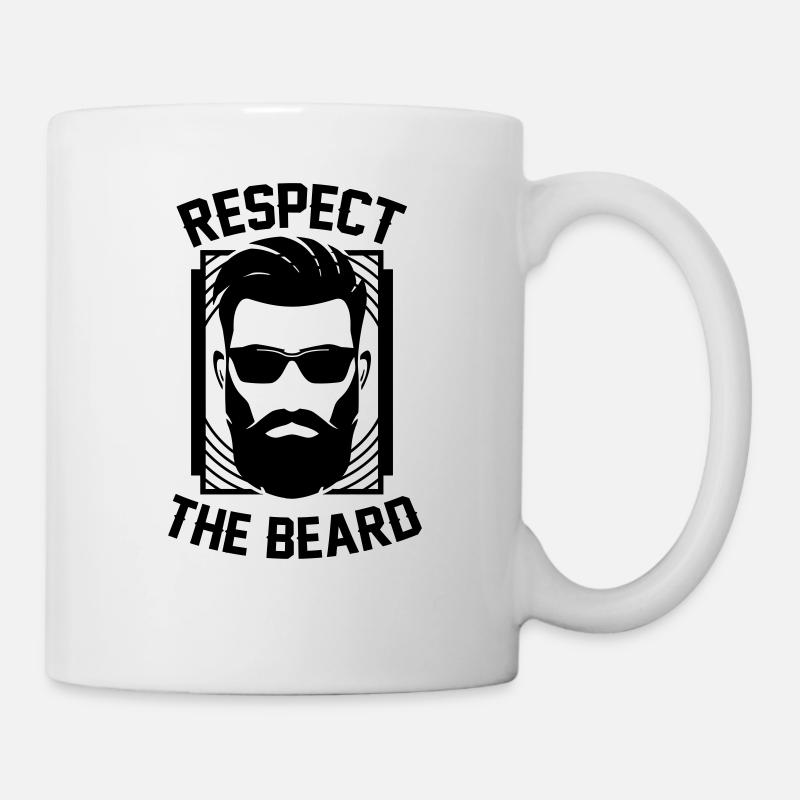 Respect The Beard king Respekt vor Bard - Tasse - Weiß