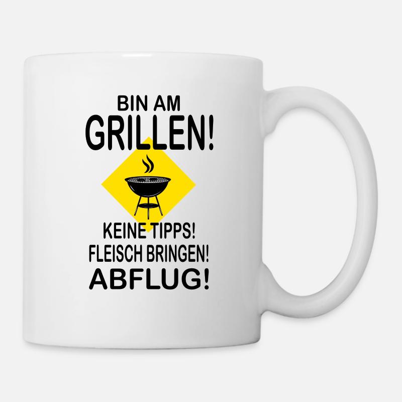 Grillen - Tasse - Weiß